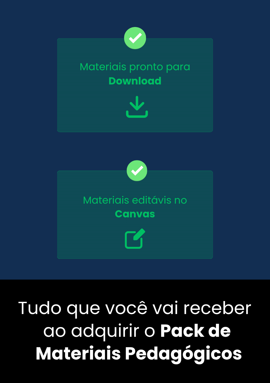Informações do Pack de Materiais Pedagógicos